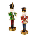 31"H Metal Nutcracker Statuary, Green and Red,phc341