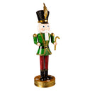 31"H Metal Nutcracker Statuary, Green and Red,phc341