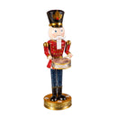 31"H Metal Nutcracker Statuary, Green and Red,phc341