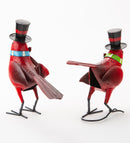 Holiday Cardinal Metal Garden Statues, Set of 2,phc905