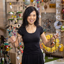 Metal Potted Trellis, Butterfly and Dragonfly