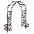 Metal Song Bird Arbor With Planters