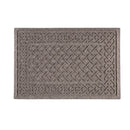 Waterhog Indoor/Outdoor Rug, Cable Weave in Grey 20"x30"