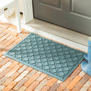 Waterhog Indoor/Outdoor Rug, Geometric in Bluestone 20"x30"