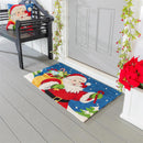 Indoor/Outdoor Hooked Rug, Polypropylene, Santa , 24"x42"