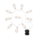 Battery Operated Metal String Lights, Square Shape
