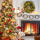 Large and Small Circle Grapevine Lighted Garland