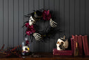 Skeleton Wreath With Orchids,phl329