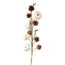 White Paper Pumpkins Stem Set of 2,phl350