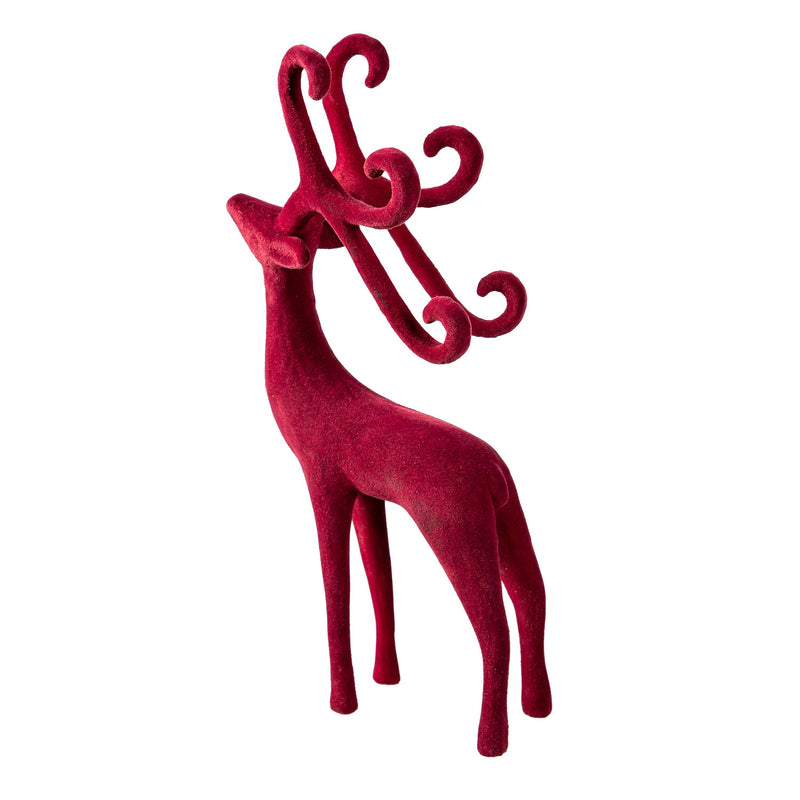 Flocked Deer Table Decor,phl386