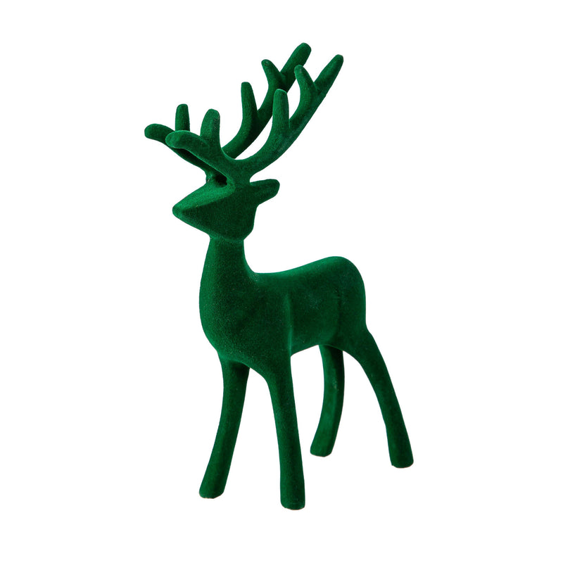 Flocked Deer Table Decor,phl386