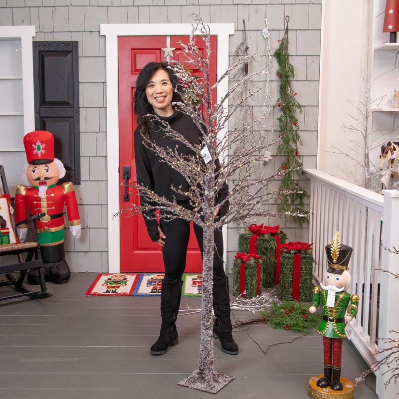 Indoor/Outdoor Lighted LED Icicle Tree 6',phl419