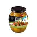 Tripsas Green olives stuffed with natural red pepper in brine 395ml / 13.65fl oz
