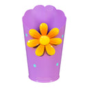 What She Shed Planter, Metal Flower Bucket, 6", Asst of 3