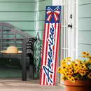 American Classic Stars & Stripes Porch Leaner, Bow "America", 46"H