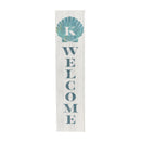 Coastal Porch Leaner Shell Monogram 46" K K