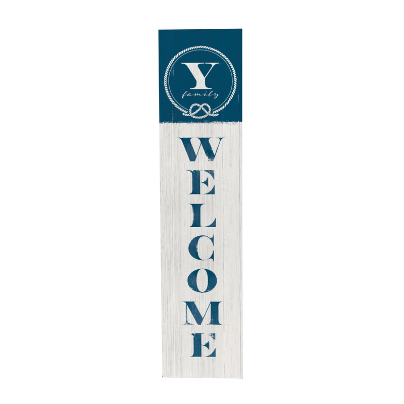 Coastal Porch Leaner Nautical Monogram 46" Y Y