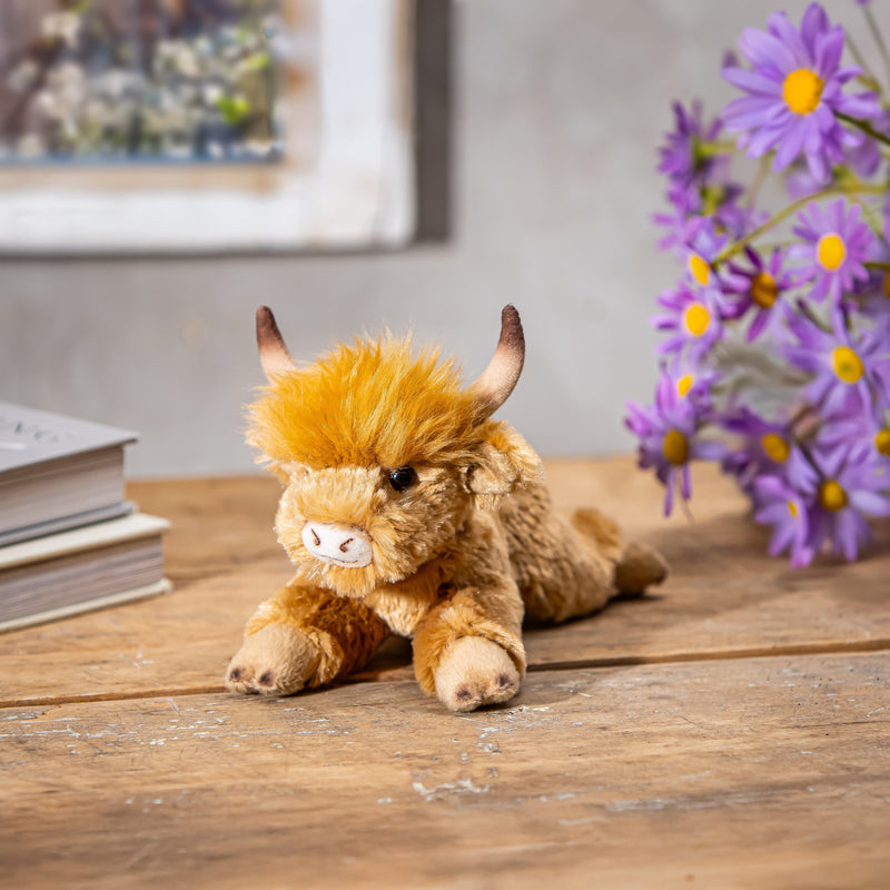 Plush Bean Bag, Wildlife Adventure Highland Cow, 8"