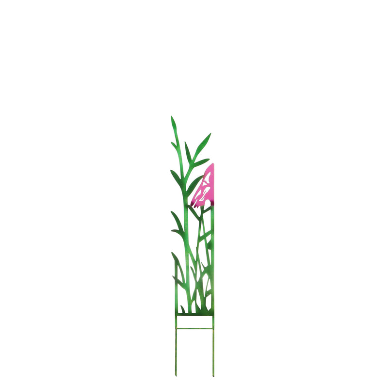 Colored Metal Panel Stakes, Flamingo,q56117