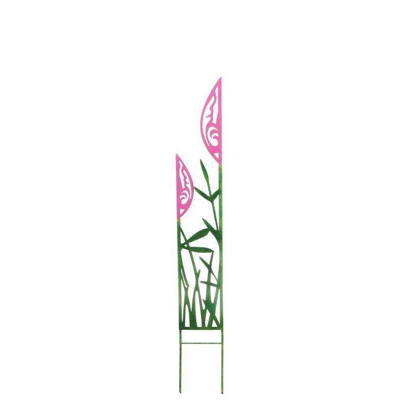 Colored Metal Panel Stakes, Flamingo,q56117