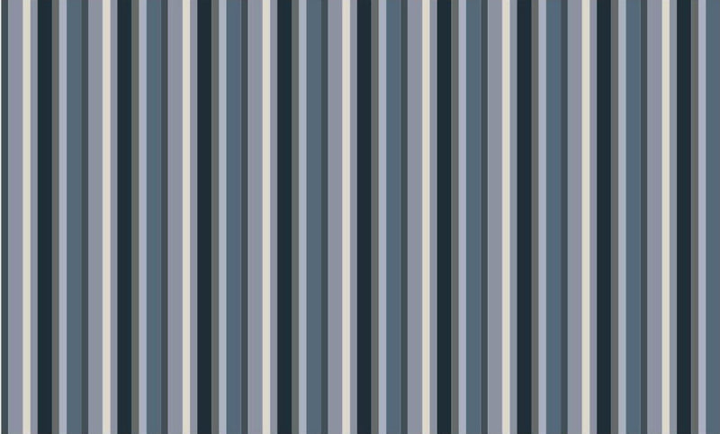 Navy Blue Striped PVC Loop Mat