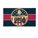 28" x 16" PVC Trapper Mat, US Navy, 250th Anniversary