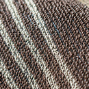 Dark Brown Striped PVC Loop Mat