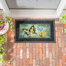 Pollinator Garden Green & Yellow Florals Monarch Butterfly Sassafras Switch Mat