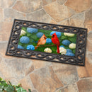 Cardinal Couple Among Hydrangeas Sassafras Switch Mat