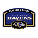 Baltimore Ravens USA Embossed Steel Wall Sign, 11" x 17"
