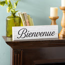 Canada Strong Bienvenue Wood Mantle Sign, Filigree, 18"x5"