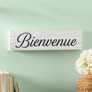 Canada Strong Bienvenue Wood Mantle Sign, Filigree, 18"x5"