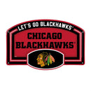 Chicago Blackhawks USA Embossed Steel Wall Sign, 11" x 17"