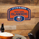 New York Islanders USA Embossed Steel Wall Sign, 11" x 17"