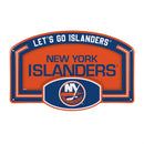 New York Islanders USA Embossed Steel Wall Sign, 11" x 17"