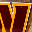 Washington Commanders Layered Metal Wall Art