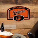 Baltimore Orioles USA Embossed Steel Wall Sign, 11" x 17"
