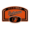 Baltimore Orioles USA Embossed Steel Wall Sign, 11" x 17"
