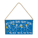 St Louis Blues Halloween Wood Wall Sign, 6x11