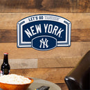New York Yankees USA Embossed Steel Wall Sign, 11" x 17"