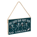 Philadelphia Eagles Halloween Wood Wall Sign, 6x11