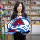 Colorado Avalanche Layered Metal Wall Art