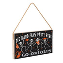 Baltimore Orioles Halloween Wood Wall Sign, 6x11
