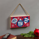 New York Giants Holiday Wood Wall Sign, 6x11