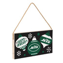 New York Jets Holiday Wood Wall Sign, 6x11