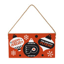 Philadelphia Flyers Holiday Wood Wall Sign, 6x11
