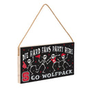 North Carolina State University Halloween Wood Wall Sign, 6x11