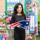 New England Patriots Layered Metal Wall Art