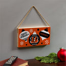 Cincinnati Bengals Holiday Wood Wall Sign, 6x11