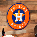 Houston Astros Layered Metal Wall Art